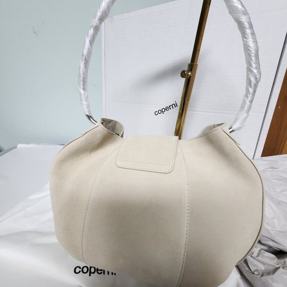 New in Box Coperni Large Ring Bag Beige Silver - Picture 11 of 12